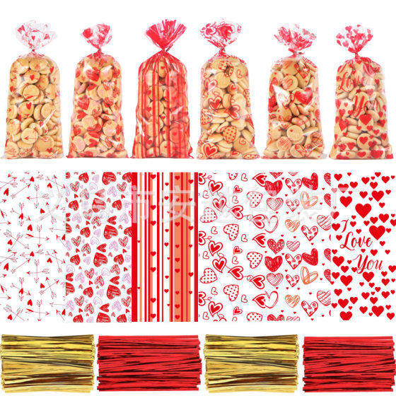 New opp packing bag Thanksgiving bag lover Christmas solo festival cellophane bag candy bag holiday gift bag