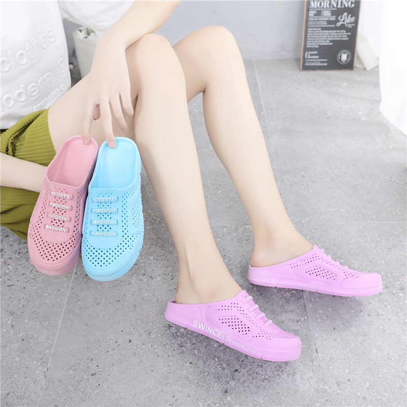 Neue Material Hälfte Baotou Höhle Vogel S Nest Casual Klettern Rafting Big Boy Damen Paar Garten Hausschuhe_voghion.com