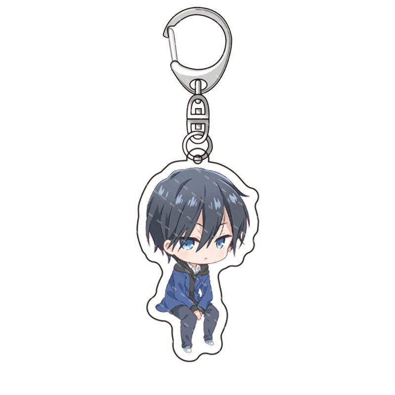 Spot animation acrylic key chain Yamada LV.999 love key ring wood under Akane Qiudou