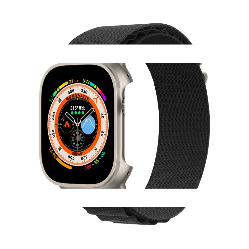 The new model is suitable for AppleWatch Ultra strap 6/7/8/SE nylon woven Apple alpine back ring strap