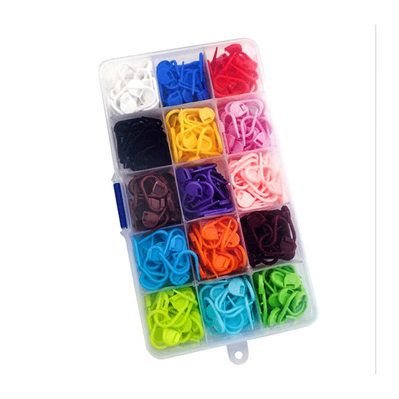 Herramienta de tejido de alfiler pequeño, hebilla de marca de plástico, hebilla de conteo de suéter de lana, hebilla de plástico antisolución, hebilla pequeña