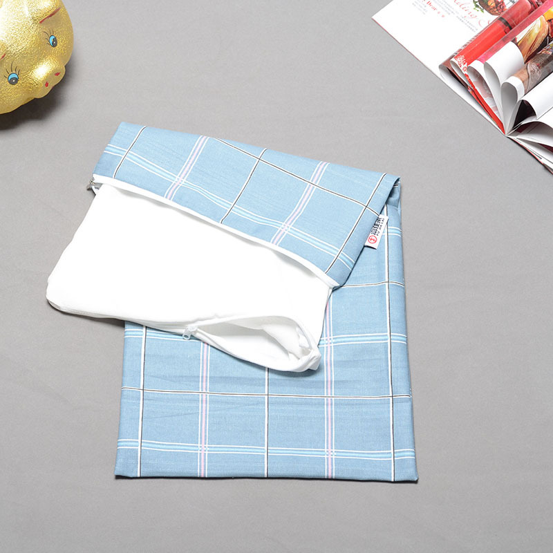 옥색 순면 베갯잇 + 명주 안감 세트 (색상 랜덤)