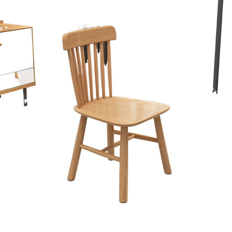 Mesa de comedor de madera sólida nórdica moderna y simple de madera de caucho pequeña mesa de comedor doméstica combinación de mesa y silla