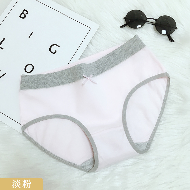 Fábrica al por mayor de ropa interior de algodón de las mujeres estudiante de niña japonesa chica Linda ropa interior de cintura media ropa interior de algodón de las mujeres