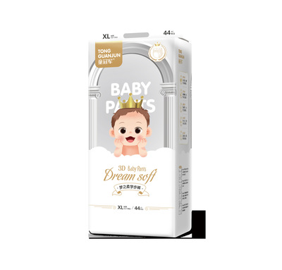 童冠 军梦之柔薄款透气纸尿裤拉拉裤男女宝宝婴儿纸尿裤尿不湿|ms