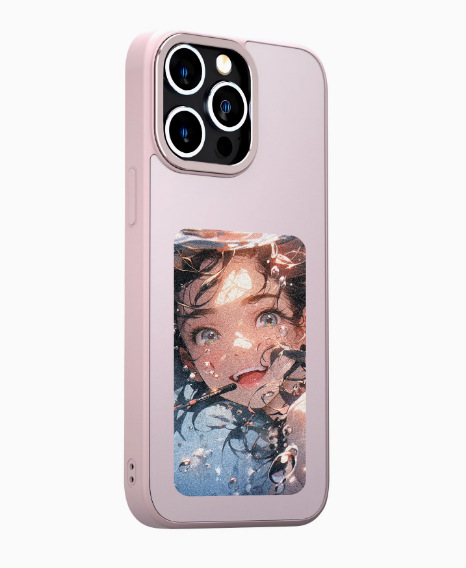 Specially Designed Nfc Screen Projection Phone Case with Ai Smart E-Ink Screen for iPhone 13-15 DIY Customizable Anti-Drop Case