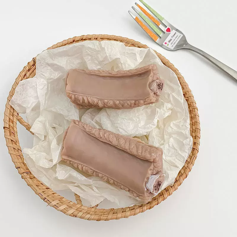 网红新款简约个性创意装饰早教玩具拍摄道具仿真清炖烧烤排骨批发