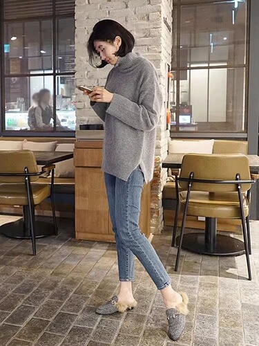 Women's High-Waisted Skinny Jeans Spring and Autumn New Elastic Tight Slimming Tall Winter Fleece Long Pants