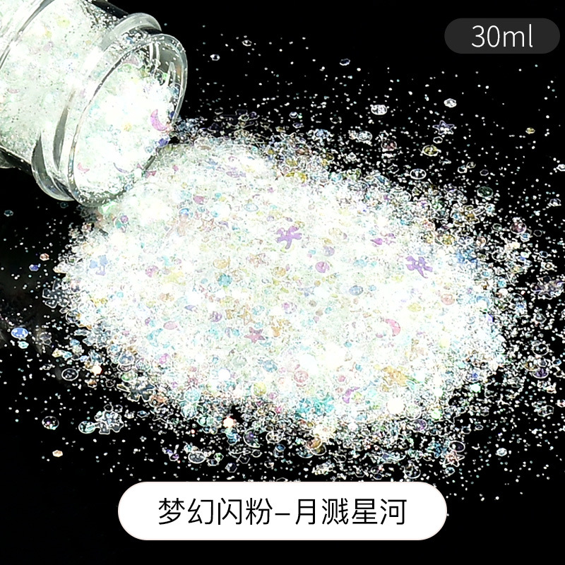 polvo brillante DIY material sequinilla goteo AB molde resina UV aceite Mahjong relleno joyas auriculares ilusión