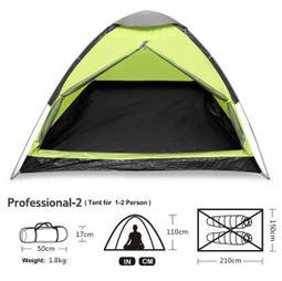 Tienda de campaña camping al aire libre 2-3 personas en la naturaleza, protección contra la lluvia, yurtas engrosadas portátiles, protección solar en la playa, equipo de camping a mano