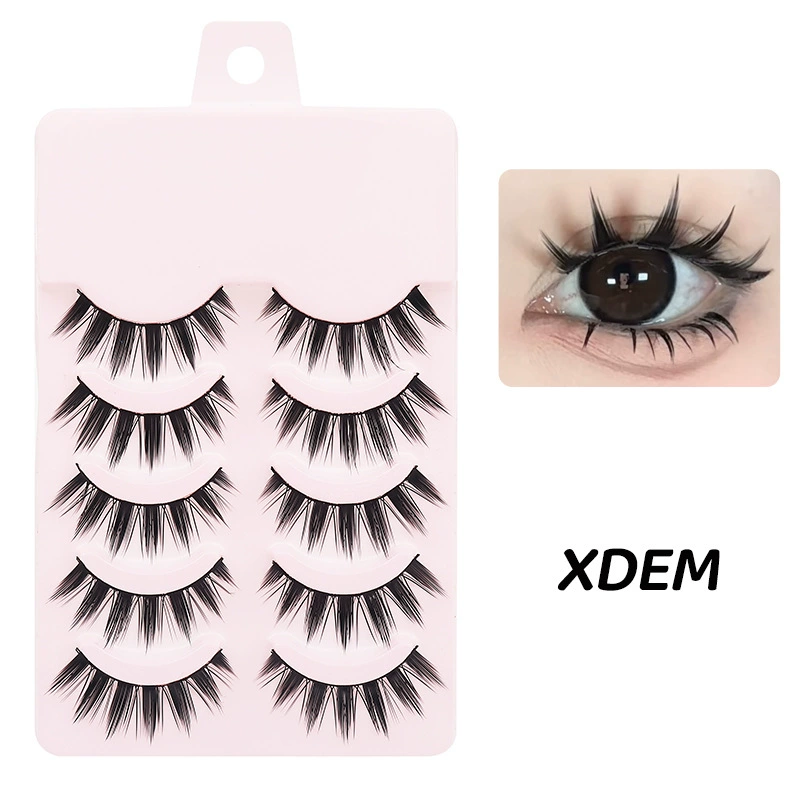 False Eyelashes DINGSEN, 5-Pair Set, Everyday & Cosplay Styles, Assorted Bands