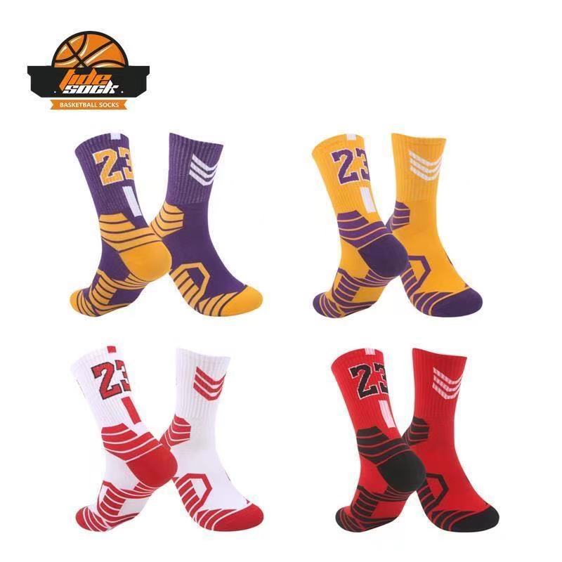 Men's sports solid color high tube socks