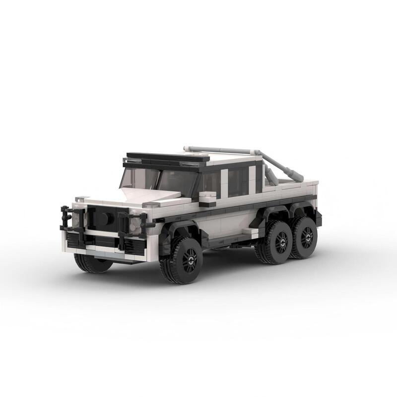 Moc Building Block Toy Set Gift Compatible with Lego 6X6 Truck Model Mercedes-Benz Amg G63 Small Particle Toys
