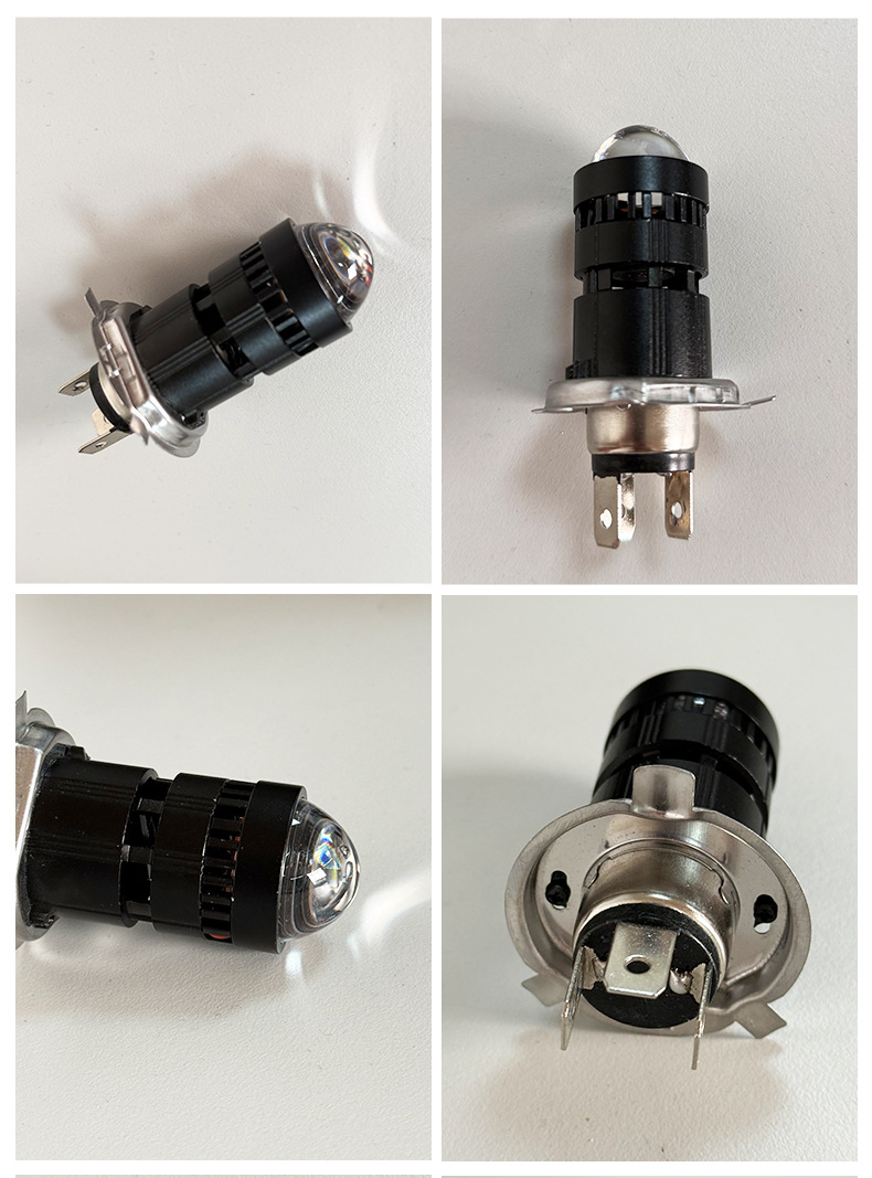 Suitable for Haojue Dl250 Suzuki Motorcycle Led Lens Headlight Modification with Integrated High and Low Beam H4 Laser Bulb