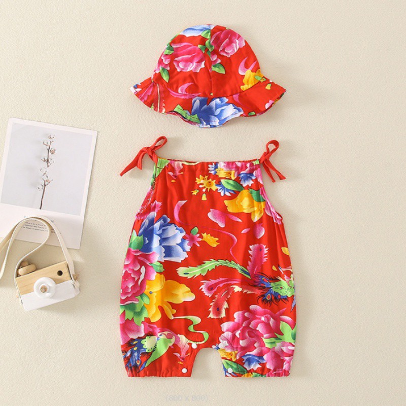寶寶衣服中國風網紅綿綢哈衣外穿夏季爬服兒嬰兒連體衣