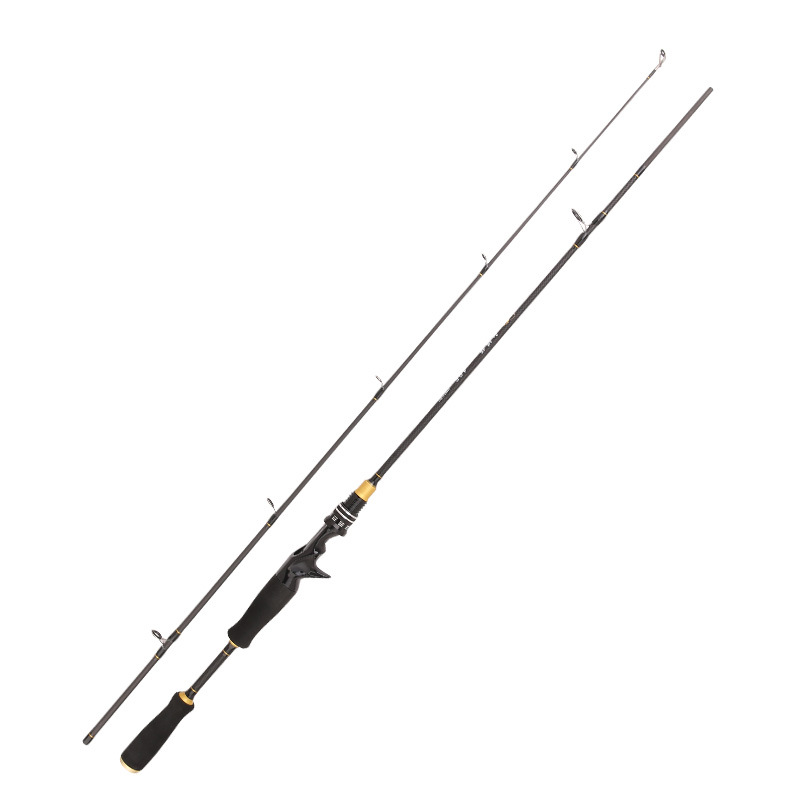 Nuevo carbono Luya Varilla 1,8-2,7 M negro caña de pescar rockero enchufe de largo alcance caña de pescar M ajustable caña de pescar artes de pesca al por mayor