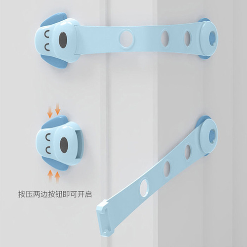 Manufacturer wholesale children's drawer safety lock baby protective door latch adjustable child drawer double lock door latch
