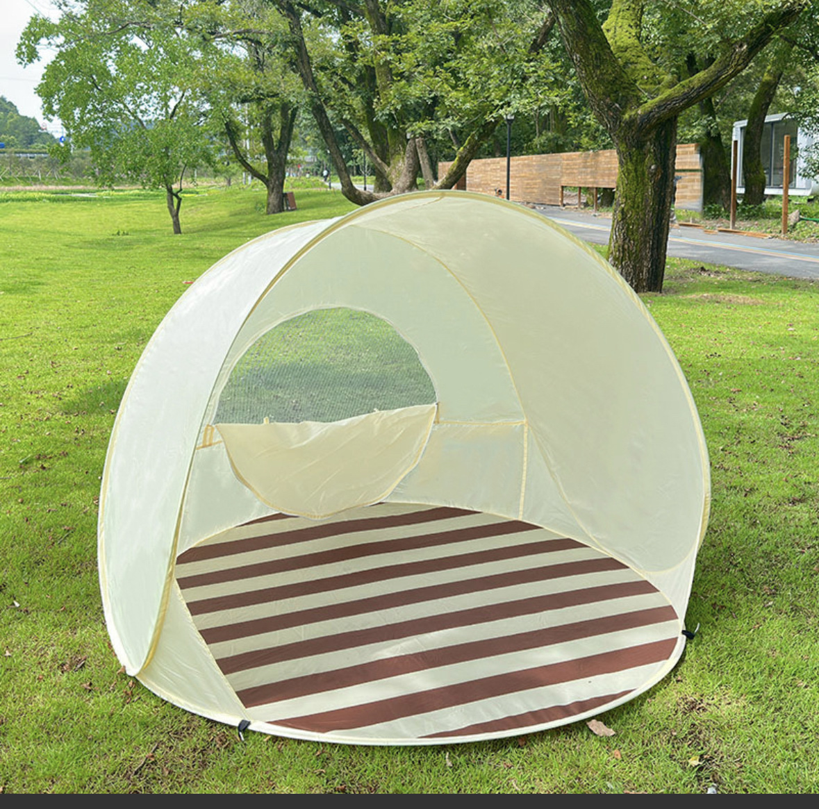 Cross-border Summer New Ins Wind Speed Open Beach Tent Outdoor Portable Foldable Sun Protection Picnic Tent Quick Throw