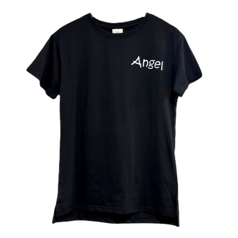 Ropa de estilo coreano para niños camiseta de las niñas falda verano algodón para niños camisa de manga corta de longitud media ropa de verano para niños medianos y grandes 2023 nuevo