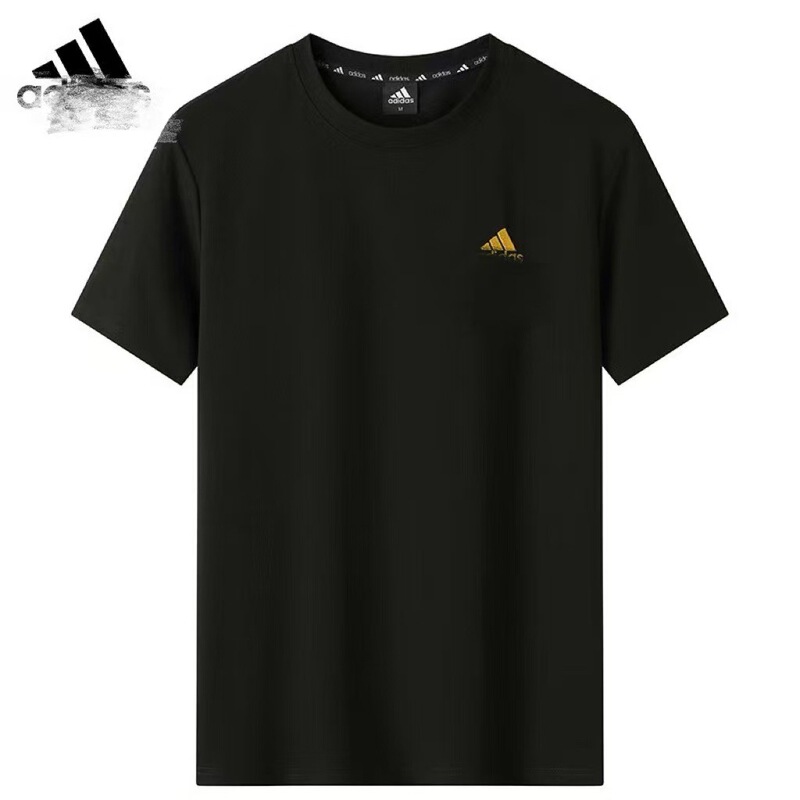 1307 Short-Sleeved Adidas Gold Label Half-Sleeve T-Shirt for Men, Summer Thin Style, Casual Loose Breathable Round Neck Couple's Embroidered Design 1307 Short-Sleeved Adidas Gold Label Half-Sleeve T-Shirt for Men, Summer Thin Style, Casual Loose Breathable Round Neck Couple's Embroidered Design