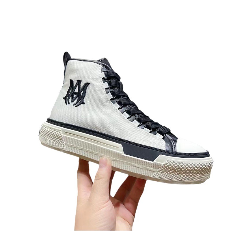 Comercio exterior 2023 nuevos zapatos de lona de ocio deportivos de estrella de cinco puntas de caña alta para hombre, plataforma de pasarela, zapatos de mujer de moda