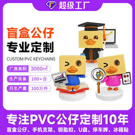 pvc软胶玩偶卡通手办钥匙扣挂件创意工艺品摆件 pvc盲盒公仔定制