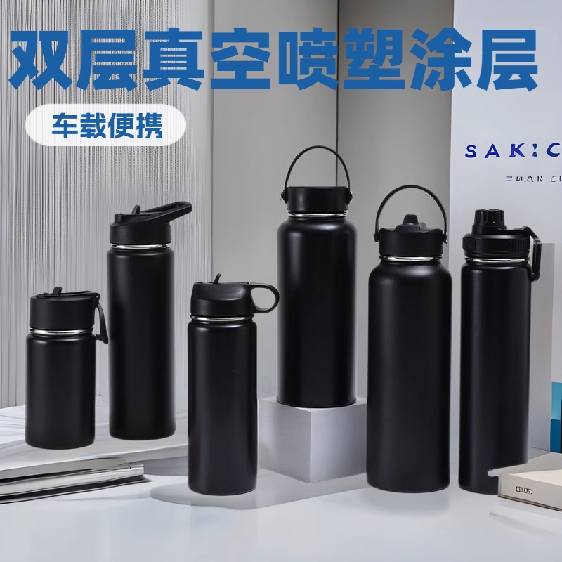 Comercio al por mayor transfronteriza 304 olla de espacio de acero inoxidable al aire libre montañismo deportes hervidor de gran capacidad americano Boca Grande taza de vacío