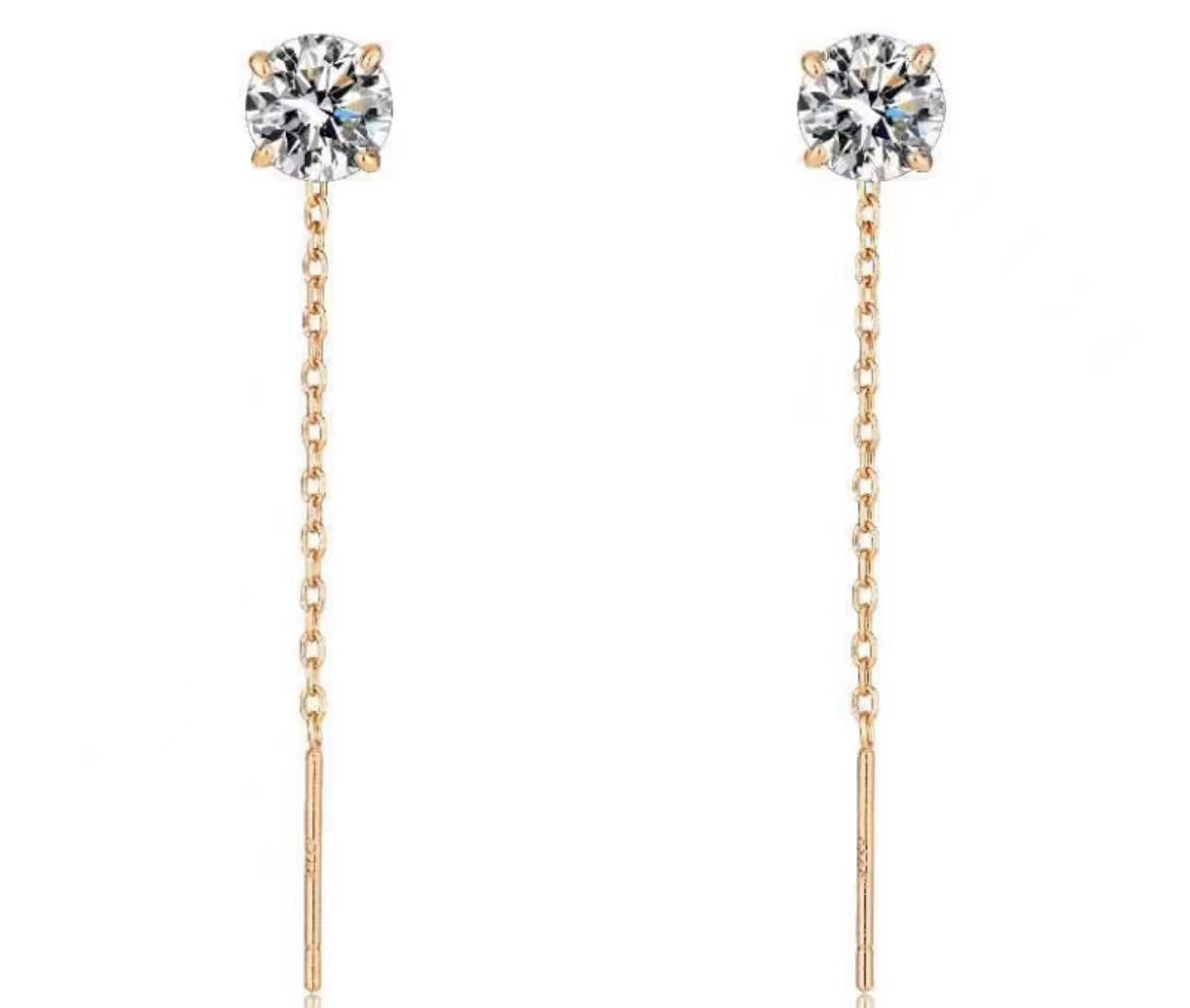 [Super Flash Zircon] 50 points + 50 points champagne or / argent 925