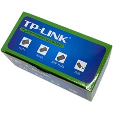 TP-LINK水晶头TP超五类非屏蔽纯铜RJ45六类水晶头连接头100个盒装