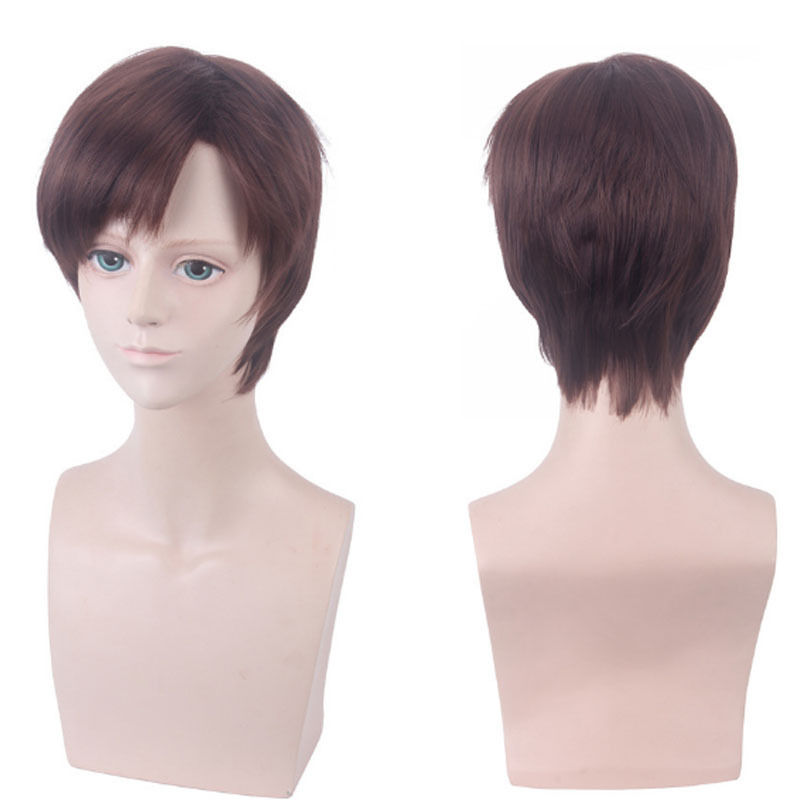 Mufei anime wig Harry Potter wig anime cosplay wig Brown upturned short hair Mufei anime wig Harry Potter wig anime cosplay wig Brown upturned short hair