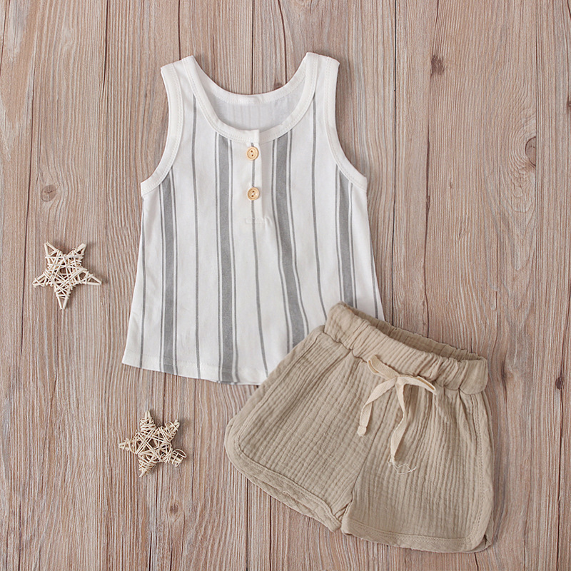 Wholesale Children's Casual Vest Two-piece Shorts Suit Nihaojewelry display picture 3