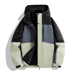 冲锋衣秋冬季男2025新款三合一防风防泼水团体logo外套女款登山服