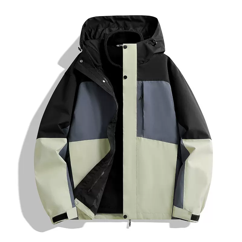 冲锋衣秋冬季男2025新款三合一防风防泼水团体logo外套女款登山服