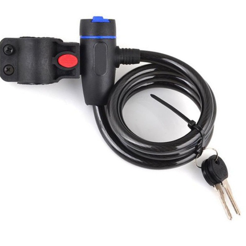 Cerradura de bicicleta cerradura de bicicleta de montaña cerradura antirrobo cerradura de alambre cerradura de cable de coche eléctrico equipo de bicicleta