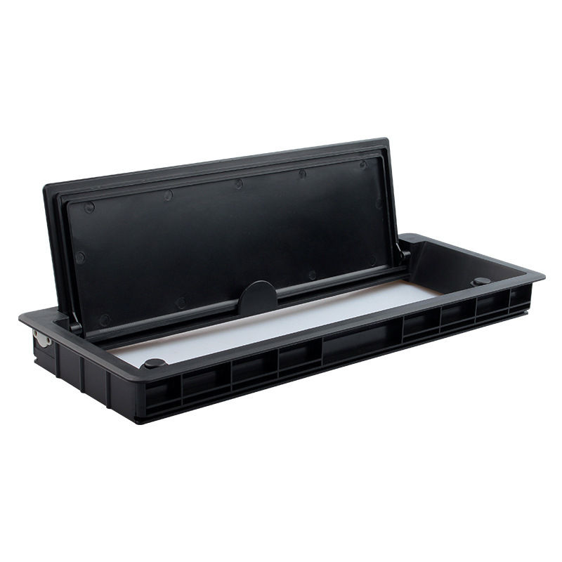 Office countertop wire box conference table computer desktop wire box new plastic buffer 120*300 wire box