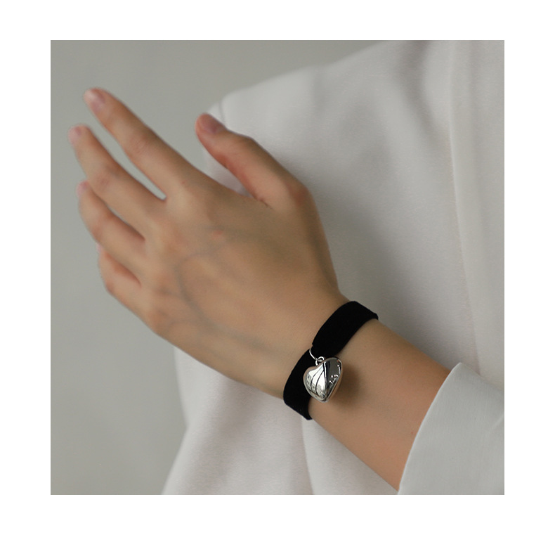8g Weight CCB Pendant Material Bracelets Classification Elastic string Chain Material 1 Piece Quantity Cute Sweet Heart Shape CCB Elastic String Plating Women's Bracelets