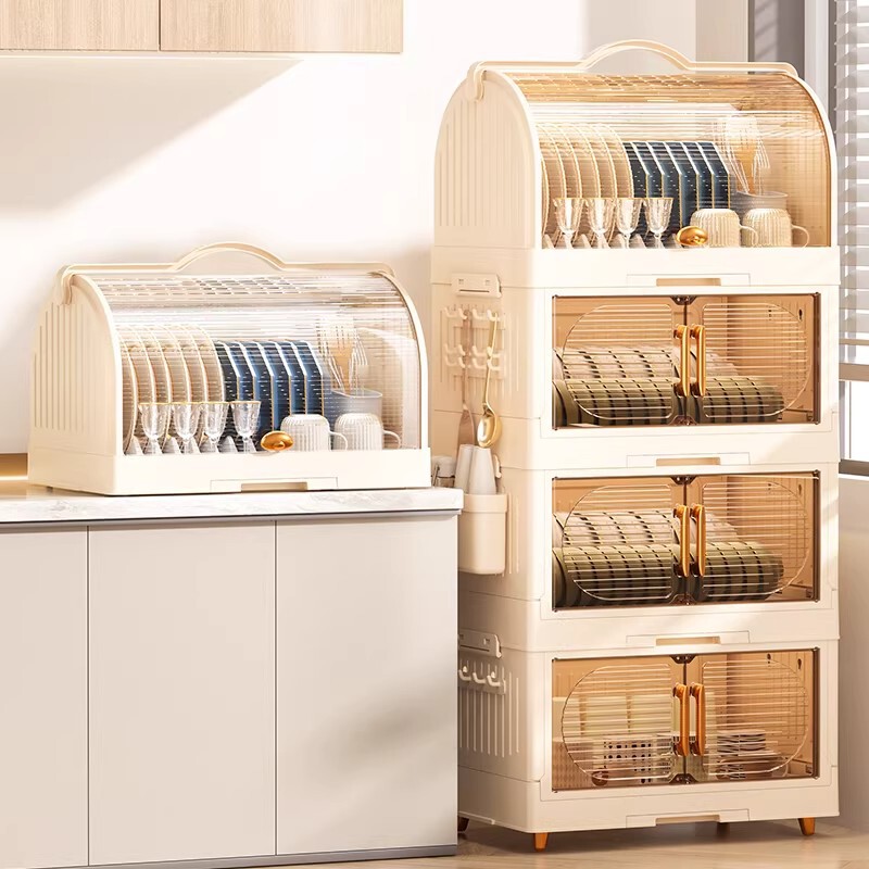 Cross-Border Plastic Folding Bowl Cabinet Household Dust-Proof with Lid Draining Rack Kitchen Tableware Bowl Chopsticks Cup Plate Storage Rack Cross-Border Plastic Folding Bowl Cabinet Household Dust-Proof with Lid Draining Rack Kitchen Tableware Bowl Chopsticks Cup Plate Storage Rack