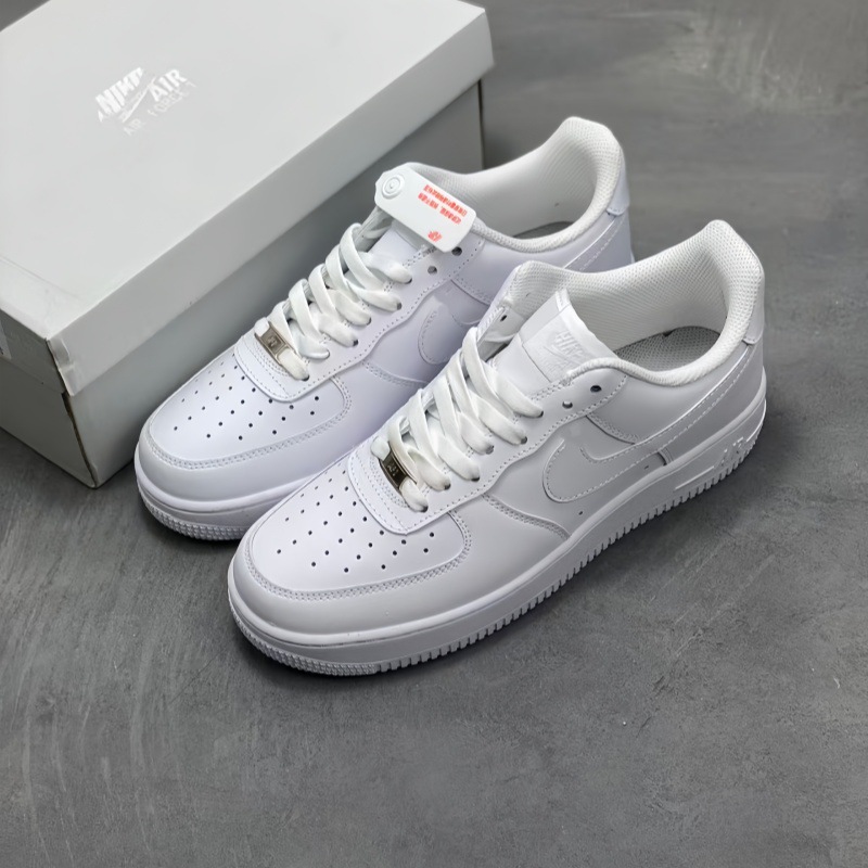 Putian Chunyuan Fuerza Aérea No. 1 cabeza blanca pura de cuero negro samurai clásico de baja gama zapatillas deportivas de pareja para el comercio exterior