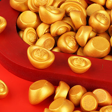 新年财源滚滚金元宝diy树脂配件奶油胶手机壳摆件微景观饰品批发