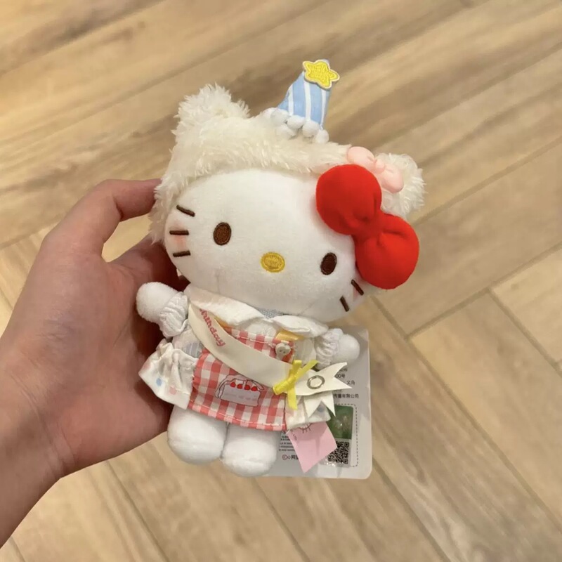 正版经典KT凯蒂猫背包包挂件卡通可爱hellokitty钥匙扣毛绒玩偶女|undefined