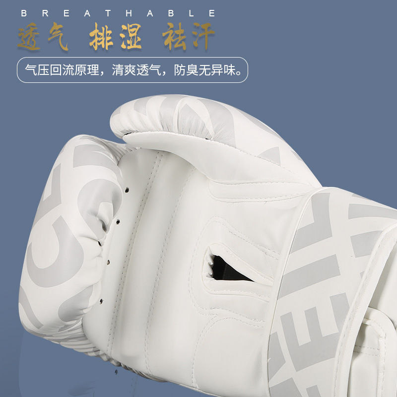 Guantes de boxeo de Ceiling Guantes de boxeo Adultos Hombres Sanda Guantes de lucha Muay Thai Profesional Boxeo juvenil