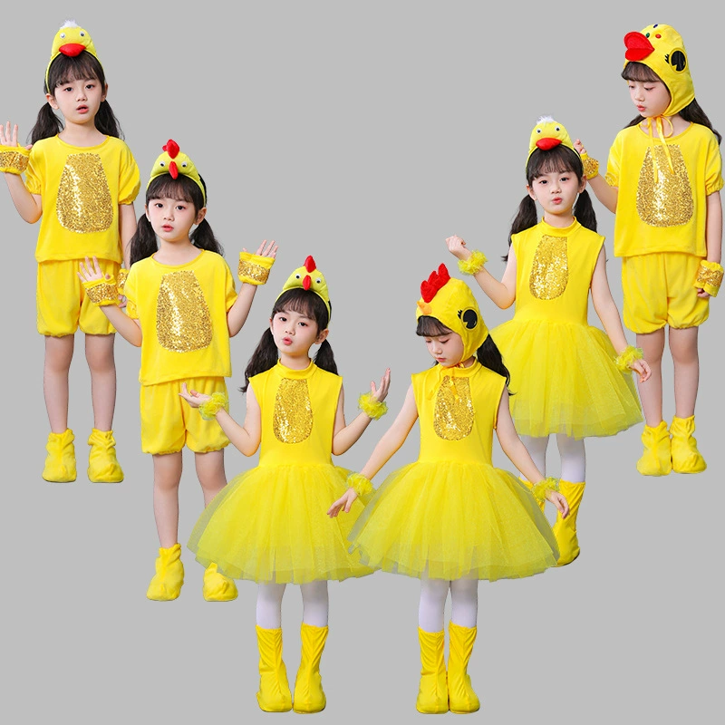 Детский костюм (B.Duck) дизайн утка и цыпленок, шляпа/ободок, размеры 110–160 см