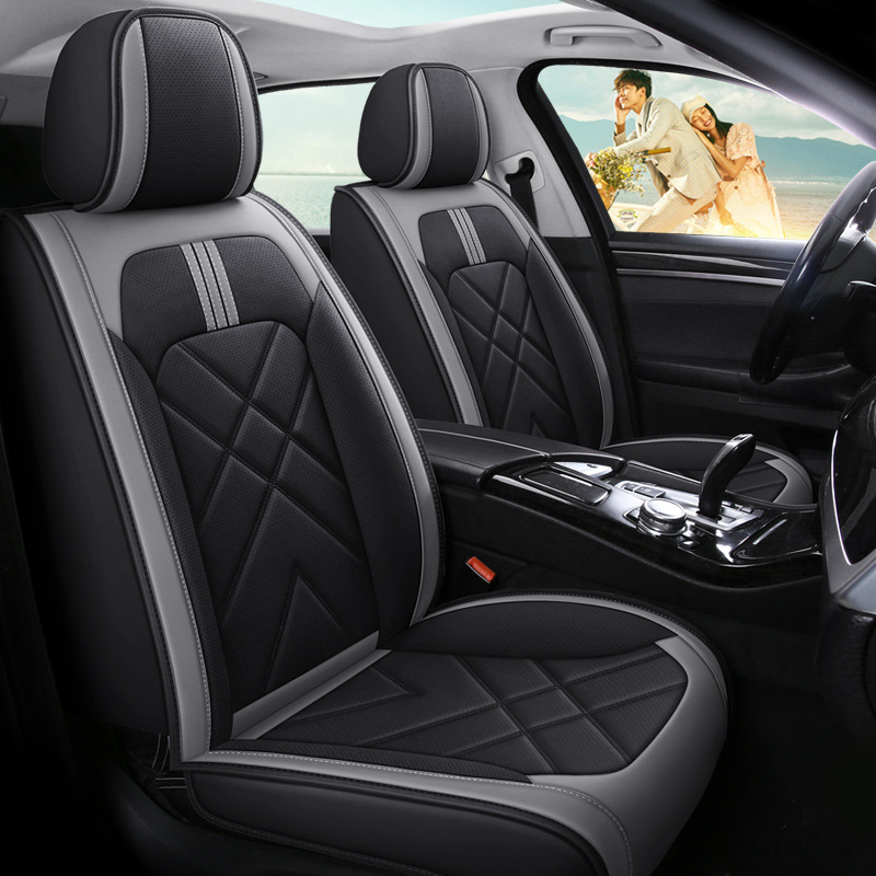 Foreign Trade Cross-border International Station Seat Cushion Pineapple Color Full Leather Universal Five-seat Car Seat