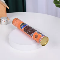 Упаковка бумажной трубки для напитков и пищевых продуктов цветная печать универсальная подарочная упаковка крафт-цилиндр для чая бумажная трубка оптом