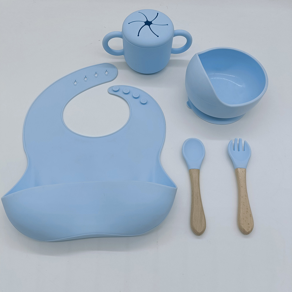 儿童硅胶餐具套餐 baby feeding sets