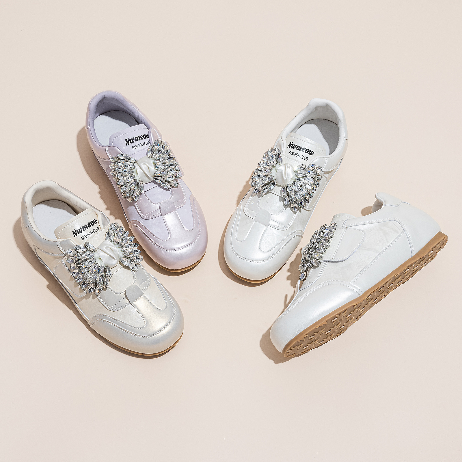 Women's White Sneakers Height Increasing Thick Soled Velcro Casual Sports Versatile Single Shoes Spring Summer New Style_vogvips.com