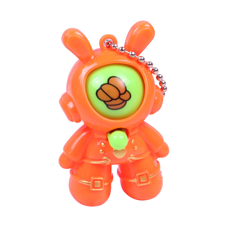 Mini boxeo de adivinación conejo de rábano pequeño juguete promocional pequeño premio tijeras tela de piedra juego huevo colgante llavero