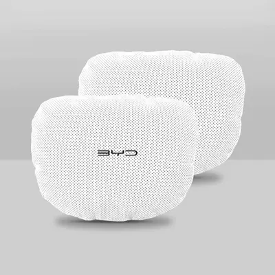 Headrest Dm Car Lumbar Cushion - byd-beige-headrest-pair-standard
