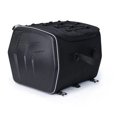 New Model Helmet Bag for Scooters and Universal Motorcycles, Front and Rear Dual-Use Motorcycle Riding Bag, Full Helmet Tail Box Bag (Motorcycle trunk) - black