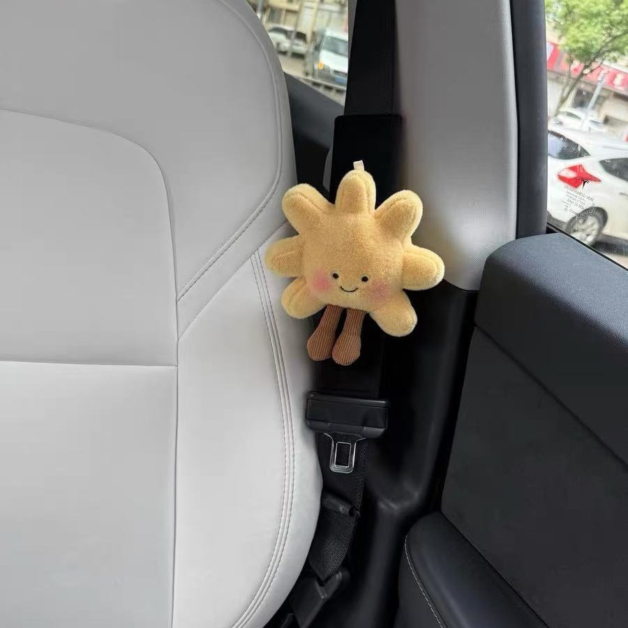 New Cartoon Cute Bee and Puppy Car Seatbelt Shoulder Pads Ins-Style Car Interior Accessories